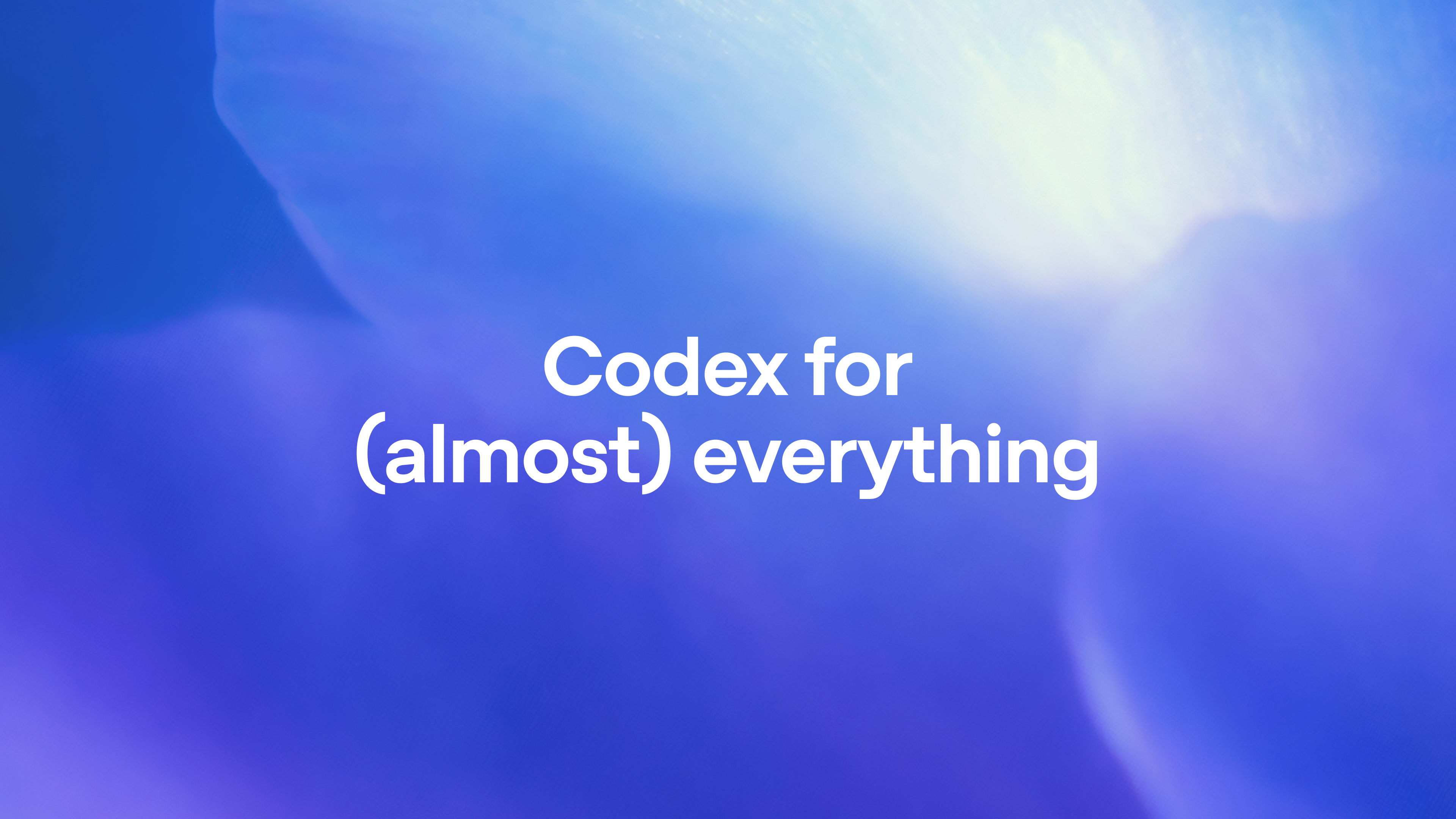 OpenAI's featured image for the latest Codex update, which expands the app across computer use, image generation, memory, and broader developer workflows.