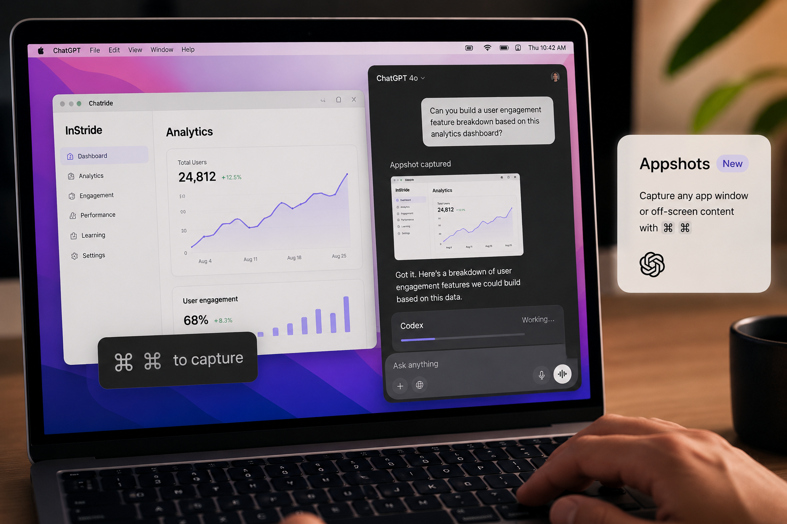 OpenAI's latest Codex update adds Appshots, longer-running goal mode, advanced browser annotations, team plugin sharing, and deeper business analytics for developer workflows.